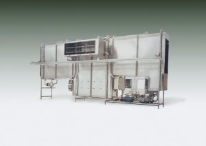 Form washing system built for the dairy industry.